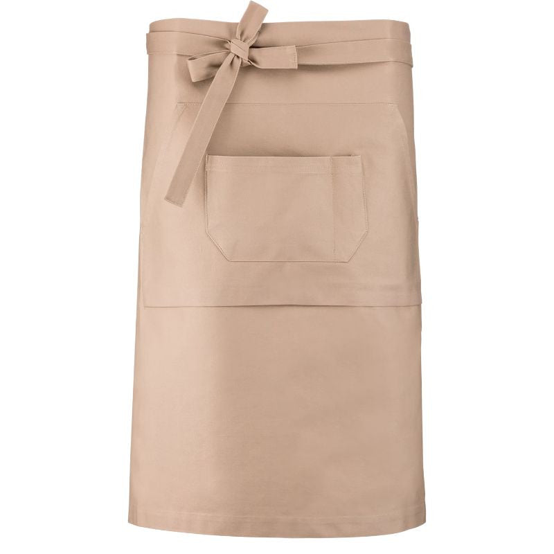 Tablier de Cuisine Long unisexe Coton Épais Denim Beige - KARIBAN