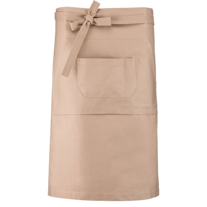 Tablier de Cuisine Long unisexe Coton Épais Denim Beige - KARIBAN