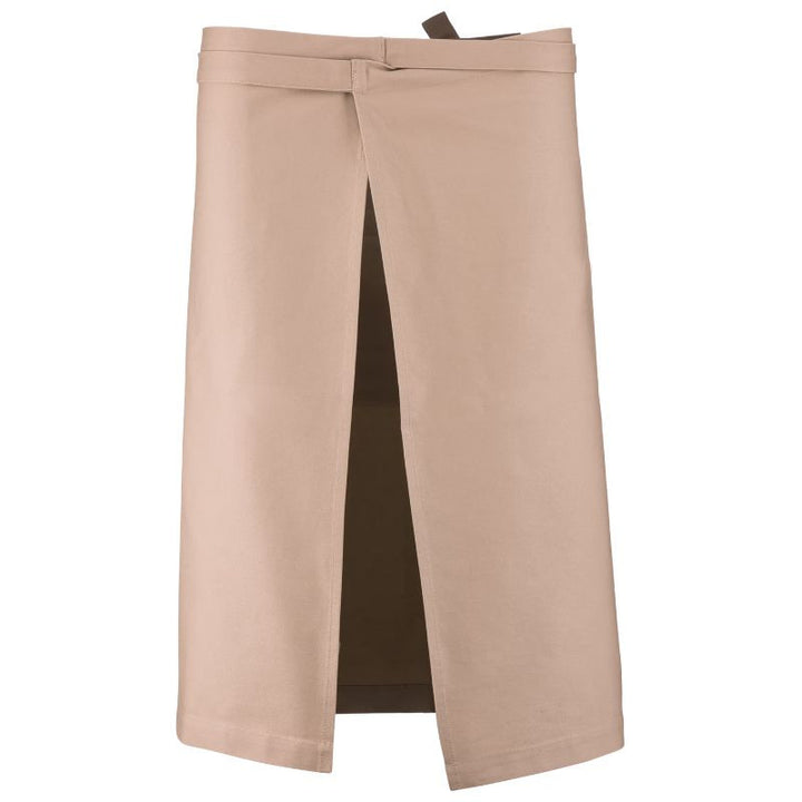 Tablier de Cuisine Long unisexe Coton Épais Denim Beige - KARIBAN