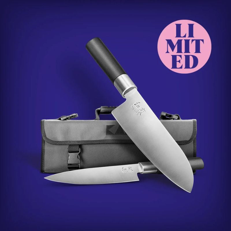 Set de Couteaux de Cuisine Wasabi Black avec Mallette Noir – KAI
