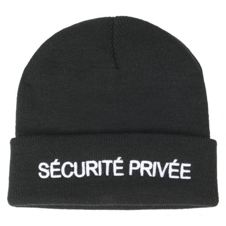 Bonnet de Sécurité Privée Brodé Acrylique Noir  – CITYGUARD