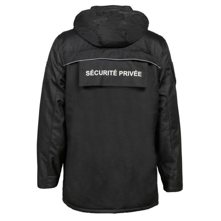 Parka de Sécurité Privée Mixte EVO Imperméable & Respirante Noir - CITYGUARD