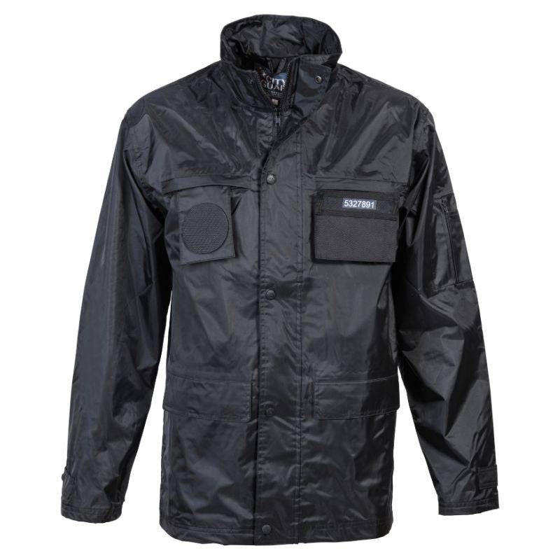 Coupe-vent de Sécurité Privée Mixte Imperméable PVC Noir – CITYGUARD
