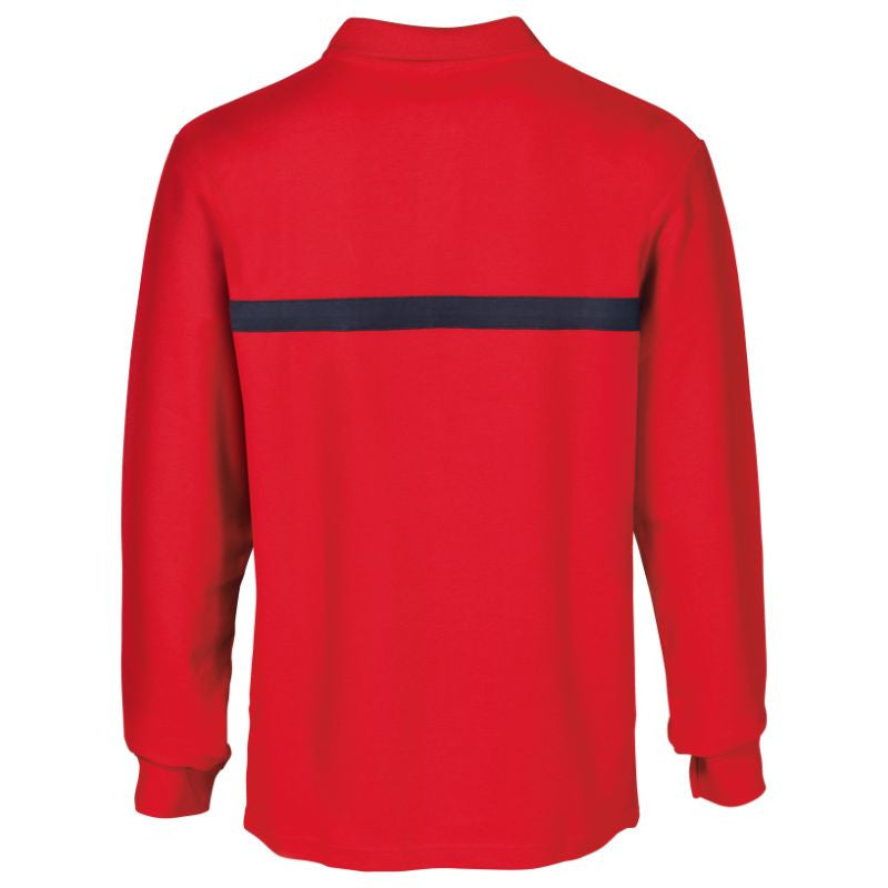 Polo de Sécurité Incendie Mixte Manches longues Rouge – CITYGUARD