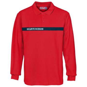 Polo de Sécurité Incendie Mixte Manches longues Rouge – CITYGUARD