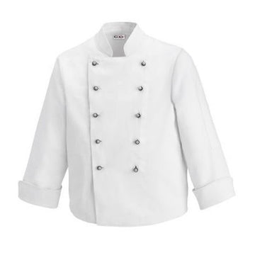 Veste de Cuisine Enfant Blanche Boutons Smiley - EGOCHEF