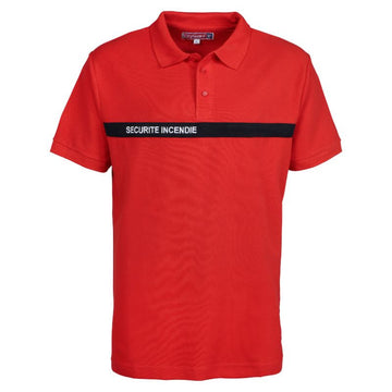 Polo de Sécurité Incendie Mixte Manches Courtes Rouge – CITYGUARD