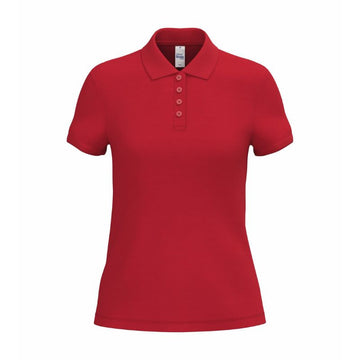 Polo de Service Piqué Femme Manches Courtes ROUGE
