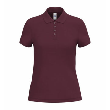 Polo de Service Piqué Femme Manches Courtes BORDEAUX