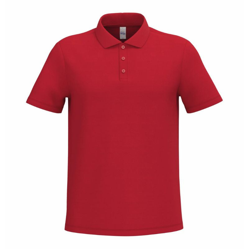 Polo de Service Piqué Homme Manches Courtes ROUGE