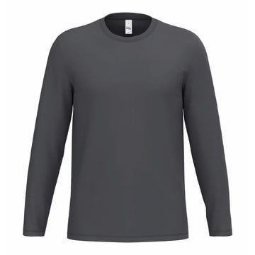 T-shirt de Service Mixte Manches Longues gris foncé