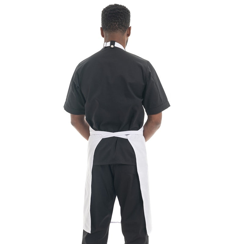 Dos Tablier à Bavette Auvergne Made in France Blanc  - MANELLI