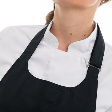 Col Tablier à Bavette Auvergne Made in France Noir - MANELLI