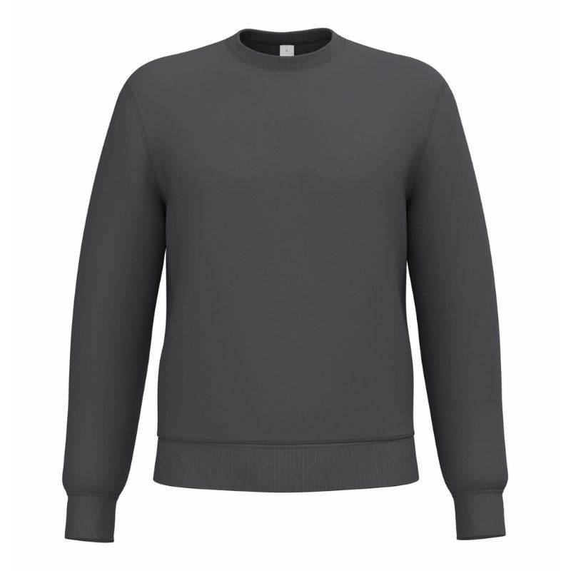 Sweat-shirt de Travail Mixte Col Rond Molleton Gratté gris foncé
