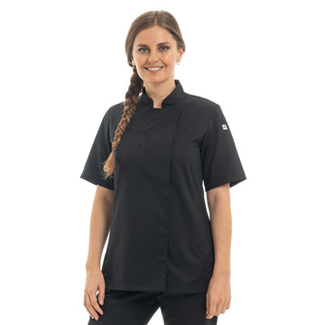 Veste de Cuisine mc Femme Normande Noir Made in France - MANELLI