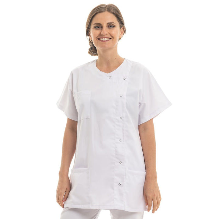 Blouse Médicale Femme Nicea Blanche Made in France - MANELLI