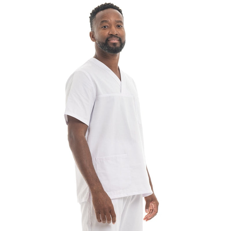 Tunique Médicale femme et homme Nouméa Blanche Made in France - MANELLI