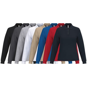 Polo de Service Piqué Femme Manches Longues - IDEAL BASIC BRAND