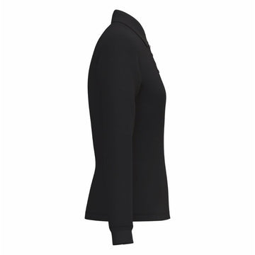 Polo de Service Piqué Femme Manches Longues noir