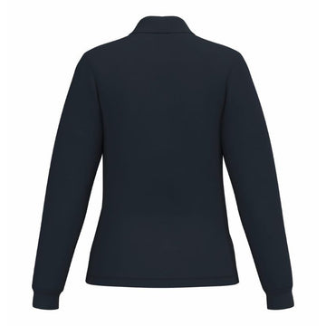 Polo de Service Piqué Femme Manches Longues bleu marine