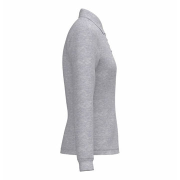 Polo de Service Piqué Femme Manches Longues gris clair