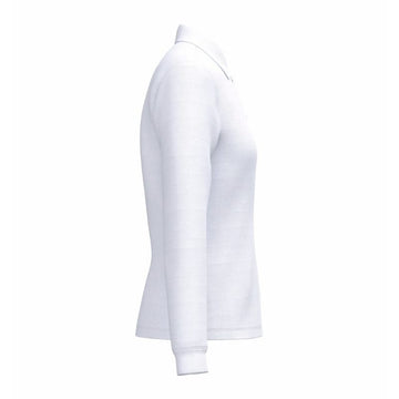Polo de Service Piqué Femme Manches Longues blanc