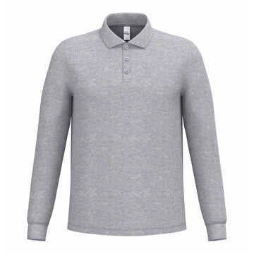 Polo de Travail Piqué Homme gris chiné