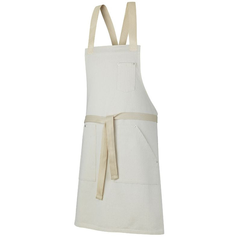 Tablier de Cuisine à Bavette Jorel chevron écru – ROBUR