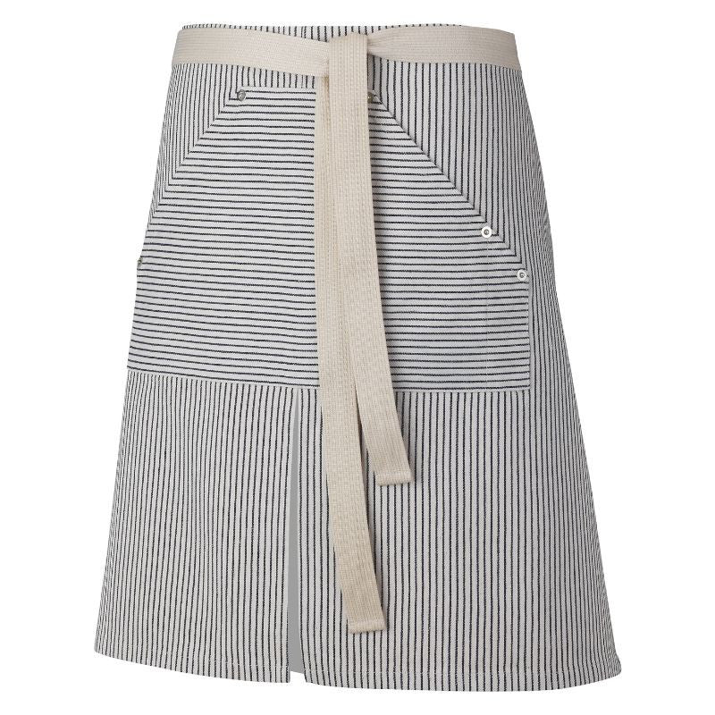 Tablier de Cuisine Demi Chef Jolien marine rayé marine – ROBUR