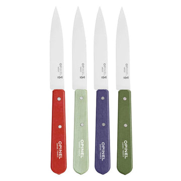 Coffret Couteaux de Cuisine 4 Office Lame inox Manches Bois Coloris Paysage – VICTORINOX