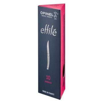 Couteau de Cuisine Effilé Lame 10 cm Manche Bois Padouk – OPINEL