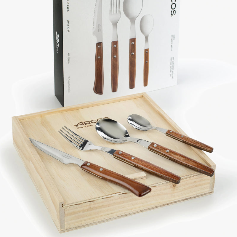 Coffret Couverts Bois Gregori