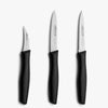 Set de 3 Couteaux Office Noir Blister Série Nova- Arcos