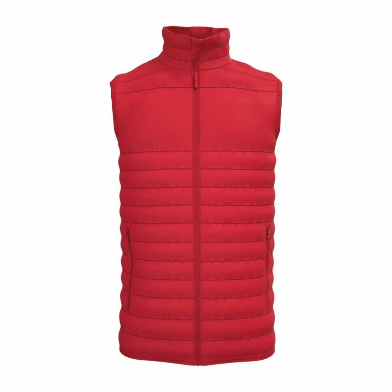 Bodywarmer Homme Matelassé Poches Multiples ROUGE - IDEAL BASIC BRAND