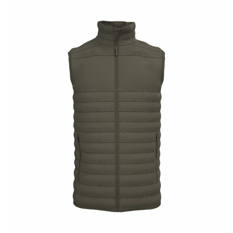 Bodywarmer Homme Matelassé Poches Multiples KAKI - IDEAL BASIC BRAND