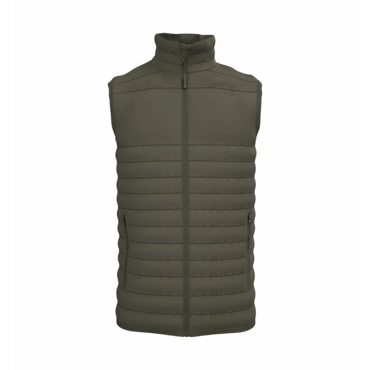 Bodywarmer Homme Matelassé Poches Multiples KAKI - IDEAL BASIC BRAND