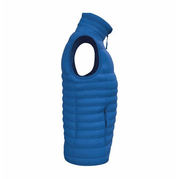 Bodywarmer Femme Matelassé Poches Multiples BLEU ROYAL - IDEAL BASIC BRAND