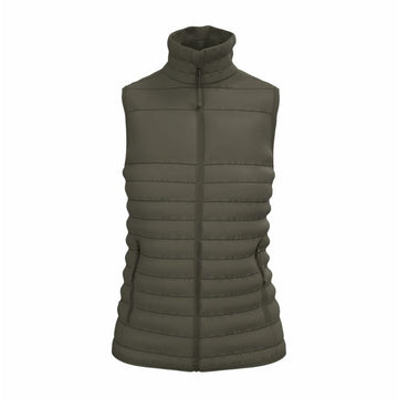 Bodywarmer Femme Matelassé Poches Multiples KAKI - IDEAL BASIC BRAND