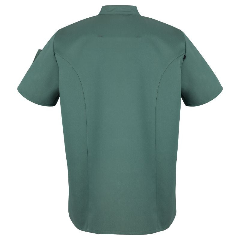 Veste de Cuisine Homme Manches Courtes Nero Vert Sauge – ROBUR