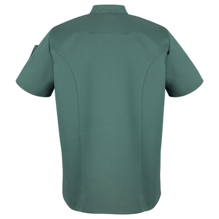 Veste de Cuisine Homme Manches Courtes Nero Vert Sauge – ROBUR