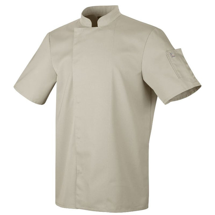 Veste de Cuisine Homme Manches Courtes Nero Beige – ROBUR