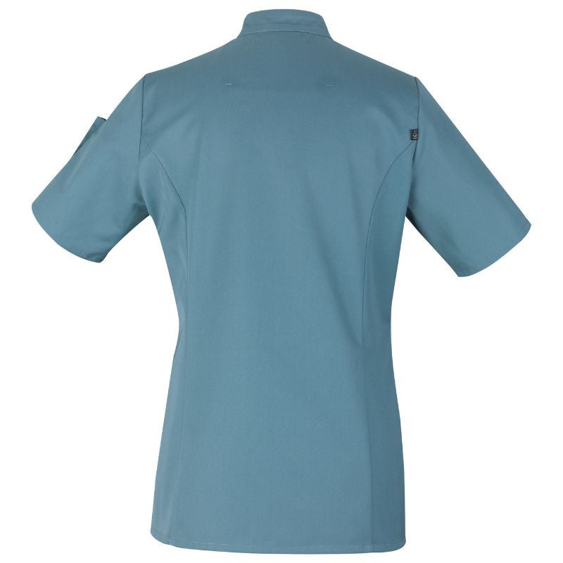 Veste de Cuisine Femme Manches Courtes Unera Bleu Lagon – ROBUR