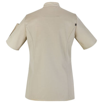 Veste de Cuisine Femme Manches Courtes Unera Beige – ROBUR