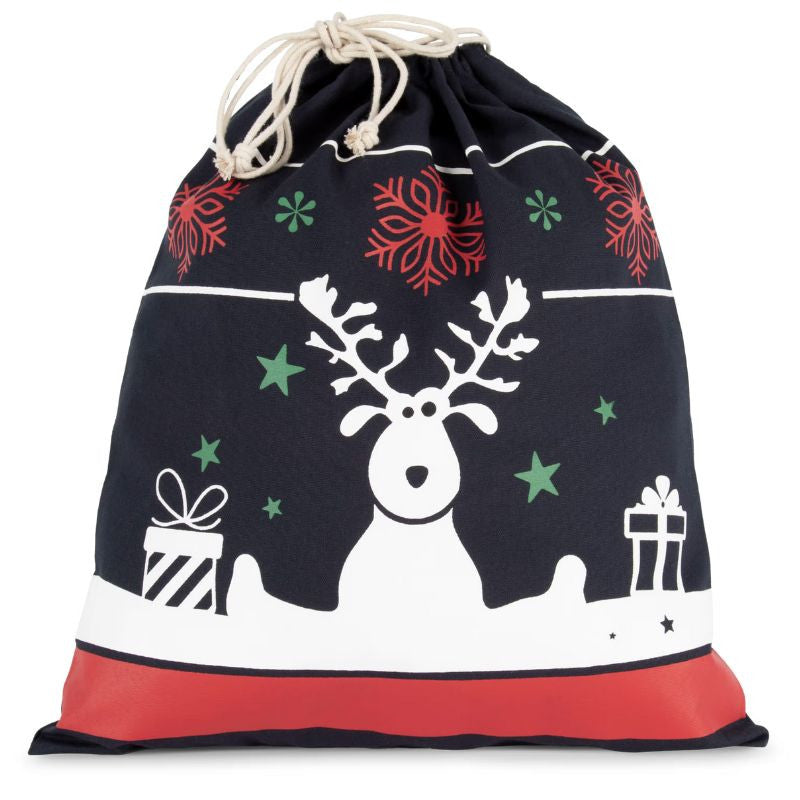 Sac Cordon Bleu Marine Motifs Noël - TOPTEX