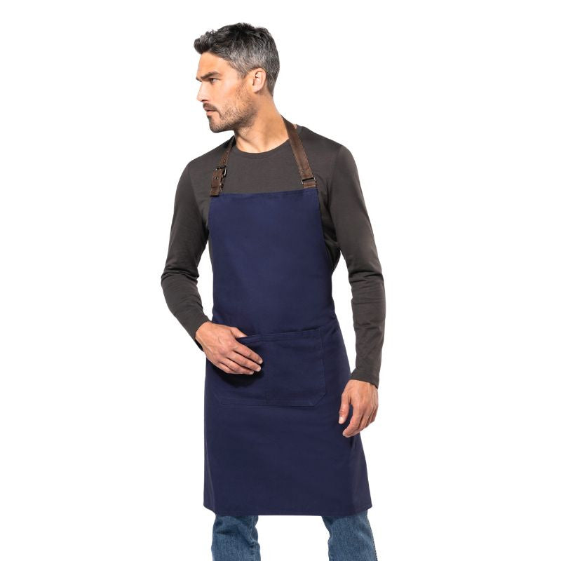 Tablier de Cuisine Coton Vintage  bleu marine - KARIBAN