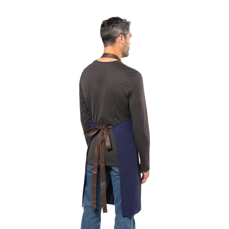 Tablier de Cuisine Coton Vintage  bleu marine - KARIBAN