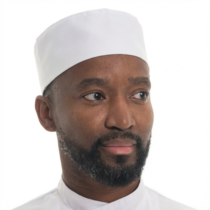 Calot de cuisine blanc made in france