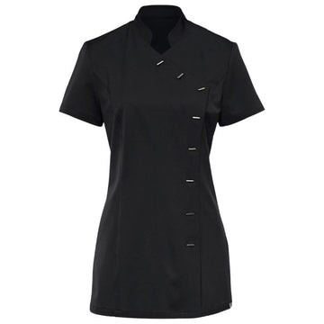 Blouse Esthéticienne Femme Manches Courtes NOIR - CLINIC DRESS