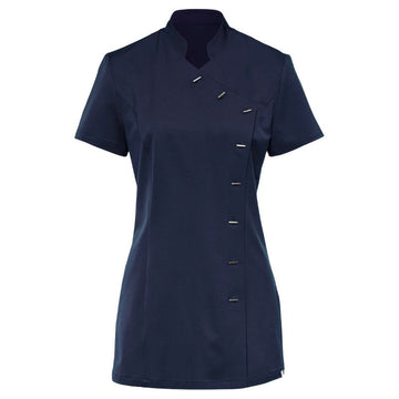Blouse Esthéticienne Femme Manches Courtes MARINE - CLINIC DRESS