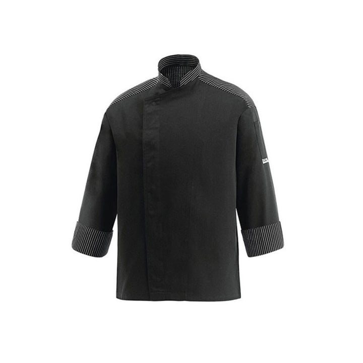 veste de cuisine rayures blanches
